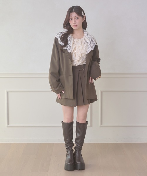 Ambre Neige（アンブルネージュ）の「raffle lace blouse / ラッフルレースブラウス（シャツ/ブラウス・レディース・アイボリー/ブラック・FREE）」の19枚目の写真