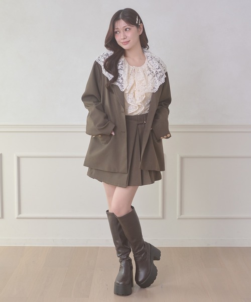 Ambre Neige（アンブルネージュ）の「raffle lace blouse / ラッフルレースブラウス（シャツ/ブラウス・レディース・アイボリー/ブラック・FREE）」の20枚目の写真