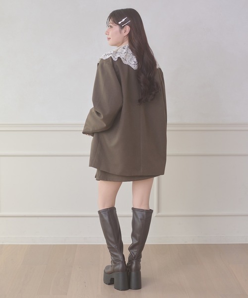 Ambre Neige（アンブルネージュ）の「raffle lace blouse / ラッフルレースブラウス（シャツ/ブラウス・レディース・アイボリー/ブラック・FREE）」の22枚目の写真