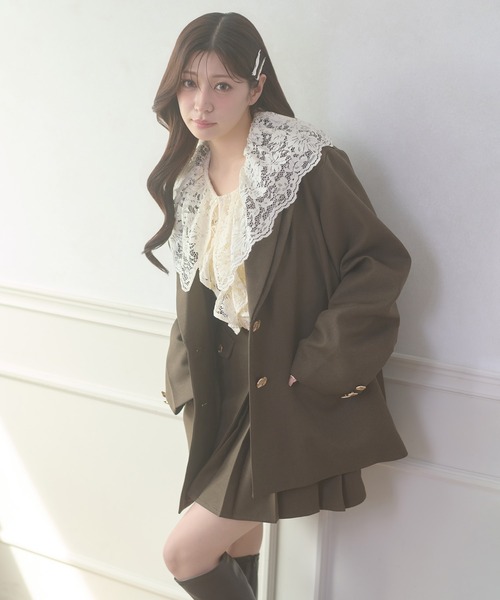 Ambre Neige（アンブルネージュ）の「raffle lace blouse / ラッフルレースブラウス（シャツ/ブラウス・レディース・アイボリー/ブラック・FREE）」の13枚目の写真