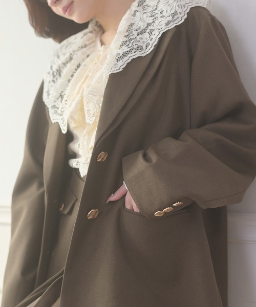 Ambre Neige（アンブルネージュ）の「raffle lace blouse / ラッフルレースブラウス（シャツ/ブラウス・レディース・アイボリー/ブラック・FREE）」の18枚目の写真