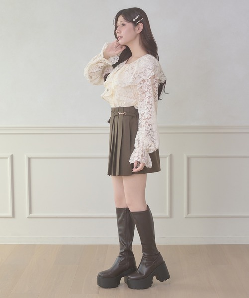 Ambre Neige（アンブルネージュ）の「raffle lace blouse / ラッフルレースブラウス（シャツ/ブラウス・レディース・アイボリー/ブラック・FREE）」の11枚目の写真