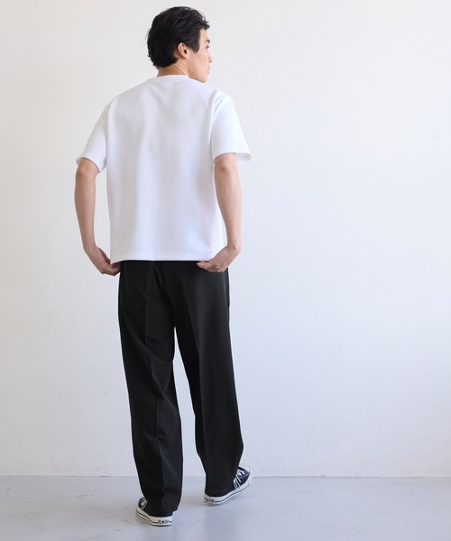 coca（coca）（コカ）の「梳毛ライクスラックスパンツ（スラックス・メンズ・ブラック/グレー・XL/M/L）」の5枚目の写真