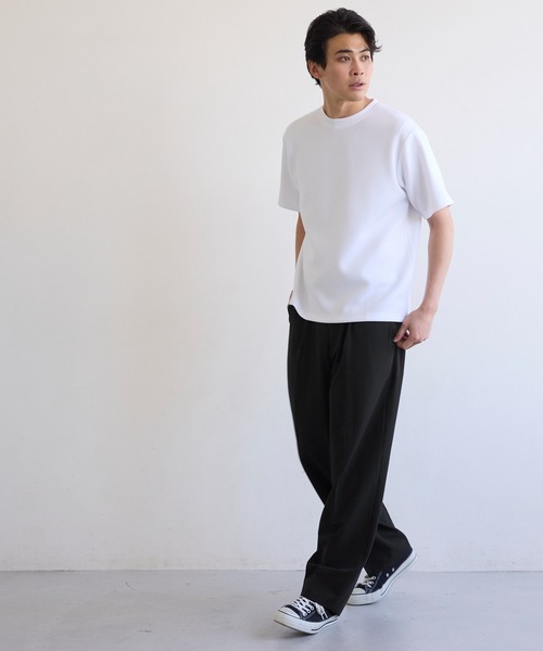 coca（coca）（コカ）の「梳毛ライクスラックスパンツ（スラックス・メンズ・ブラック/グレー・XL/M/L）」の6枚目の写真