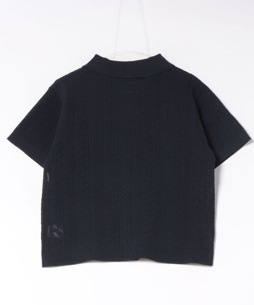 Arnold Palmer(アーノルドパーマー)の「レースライク ニットシャツ(ニット/セーター・レディース・グレー/ネイビー/ピンク・S/M/L)」の4枚目の写真