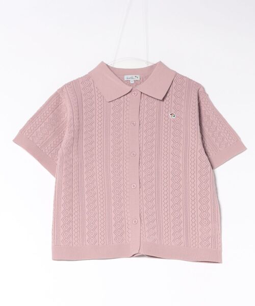 Arnold Palmer(アーノルドパーマー)の「レースライク ニットシャツ(ニット/セーター・レディース・グレー/ネイビー/ピンク・S/M/L)」の18枚目の写真