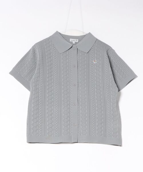 Arnold Palmer(アーノルドパーマー)の「レースライク ニットシャツ(ニット/セーター・レディース・グレー/ネイビー/ピンク・S/M/L)」の17枚目の写真
