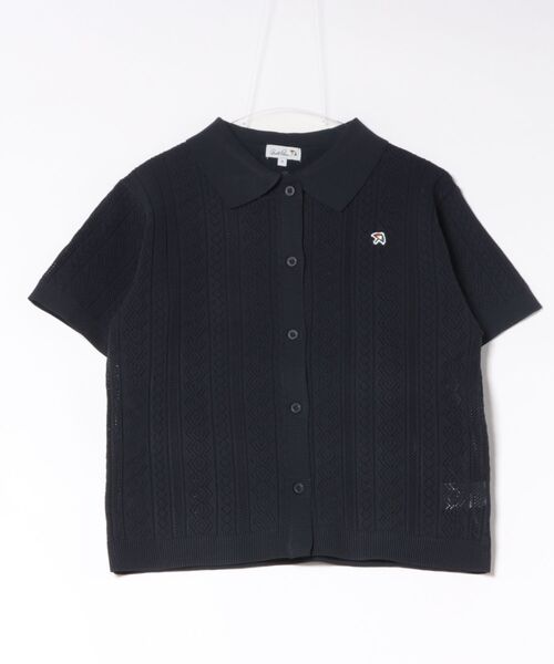 Arnold Palmer(アーノルドパーマー)の「レースライク ニットシャツ(ニット/セーター・レディース・グレー/ネイビー/ピンク・S/M/L)」の16枚目の写真