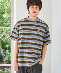 PBLIM | 《UNISEX》マルチボーダーT ワンポイントロゴ / 刺繍(Tシャツ/カットソー)