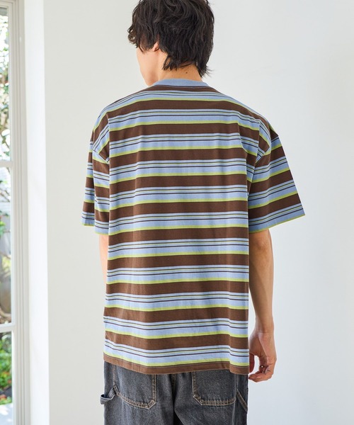 PBLIM(ページボーイリム)の「《UNISEX》マルチボーダーT ワンポイントロゴ / 刺繍(Tシャツ/カットソー・レディース・ブラック系その他/ブラウン系その他/ホワイト系その他・MEDIUM/LARGE)」の20枚目の写真