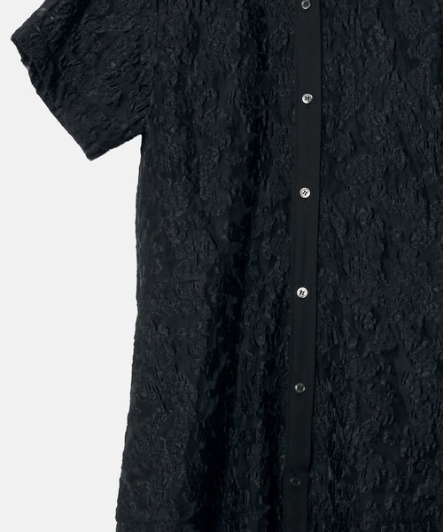 LE CIEL BLEU（ルシェルブルー）の「シアージャカードドレス / Sheer Jacquard Dress（ワンピース・レディース・グレー/ブラック/ライトブルー/ネイビー・36）」の10枚目の写真