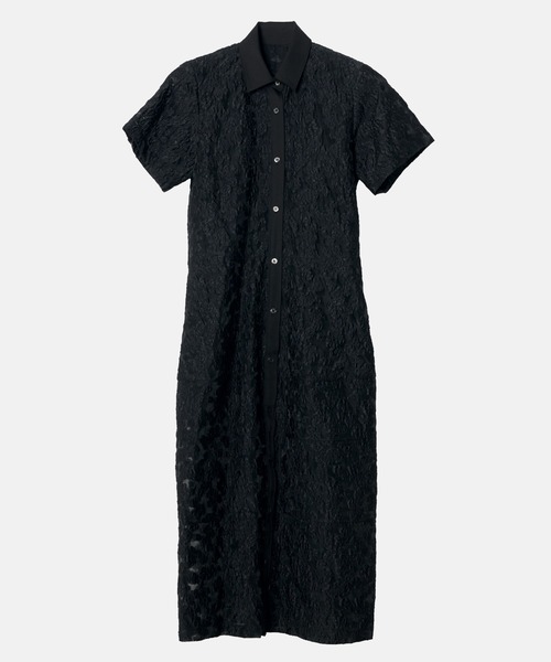 LE CIEL BLEU（ルシェルブルー）の「シアージャカードドレス / Sheer Jacquard Dress（ワンピース・レディース・グレー/ブラック/ライトブルー/ネイビー・36）」の8枚目の写真