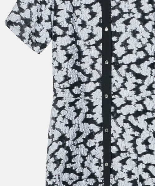 LE CIEL BLEU（ルシェルブルー）の「シアージャカードドレス / Sheer Jacquard Dress（ワンピース・レディース・グレー/ブラック/ライトブルー/ネイビー・36）」の21枚目の写真