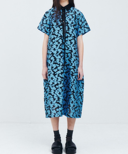 LE CIEL BLEU(ルシェルブルー)の「シアージャカードドレス / Sheer Jacquard Dress(ワンピース・レディース・グレー/ブラック/ライトブルー/ネイビー・36)」の17枚目の写真