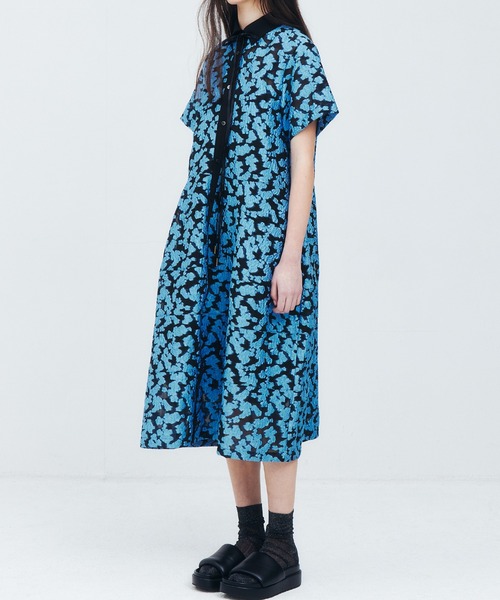 LE CIEL BLEU（ルシェルブルー）の「シアージャカードドレス / Sheer Jacquard Dress（ワンピース・レディース・グレー/ブラック/ライトブルー/ネイビー・36）」の22枚目の写真