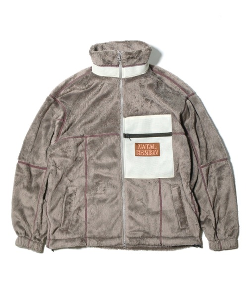 NATAL DESIGN(ネイタルデザイン)の「RED ROCK BOA-FLEECE JACKET 2(ライダースジャケット・メンズ・グレー/ブラック/グリーン・MEDIUM/SMALL/X-LARGE/LARGE)」の2枚目の写真