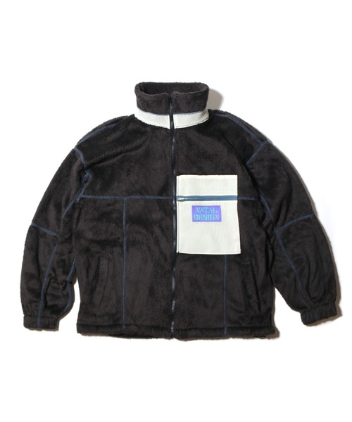 NATAL DESIGN(ネイタルデザイン)の「RED ROCK BOA-FLEECE JACKET 2(ライダースジャケット・メンズ・グレー/ブラック/グリーン・MEDIUM/SMALL/X-LARGE/LARGE)」の1枚目の写真