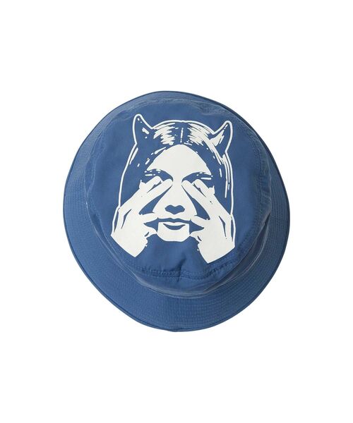 HYSTERIC GLAMOUR(ヒステリックグラマー)の「SEE NO EVIL アドベンチャーハット(ハット・メンズ・ブラック/ネイビー・FREE)」の5枚目の写真