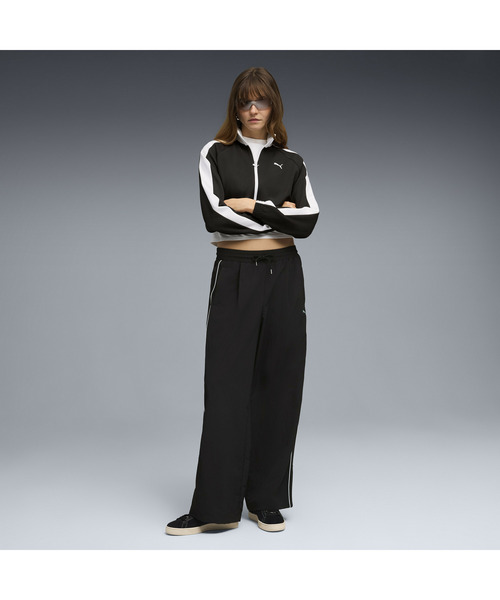 PUMA プーマ ウィメンズ T7 ピケ リラックスド クロップド トラック