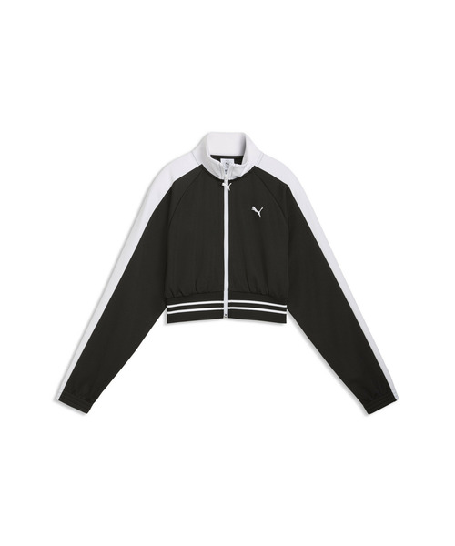 PUMA（プーマ）の「PUMA プーマ ウィメンズ T7 ピケ リラックスド クロップド トラックジャケッ（ジャージ・レディース・ブラック/レッド・X-LARGE/LARGE/MEDIUM/SMALL）」の7枚目の写真