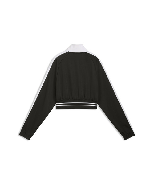 PUMA（プーマ）の「PUMA プーマ ウィメンズ T7 ピケ リラックスド クロップド トラックジャケッ（ジャージ・レディース・ブラック/レッド・X-LARGE/LARGE/MEDIUM/SMALL）」の8枚目の写真