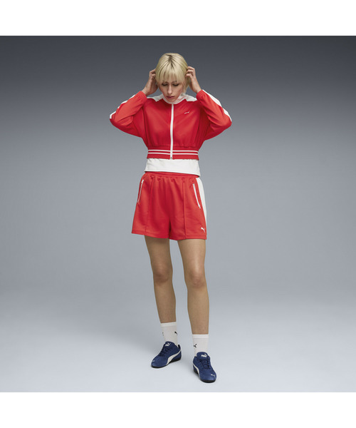 PUMA（プーマ）の「PUMA プーマ ウィメンズ T7 ピケ リラックスド クロップド トラックジャケッ（ジャージ・レディース・ブラック/レッド・X-LARGE/LARGE/MEDIUM/SMALL）」の10枚目の写真