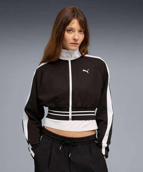 PUMA プーマ ウィメンズ T7 ピケ リラックスド クロップド トラック