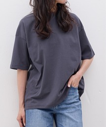 汗じみ軽減 接触冷感 UV遮蔽率90%以上 5分袖カットソー 表撥水