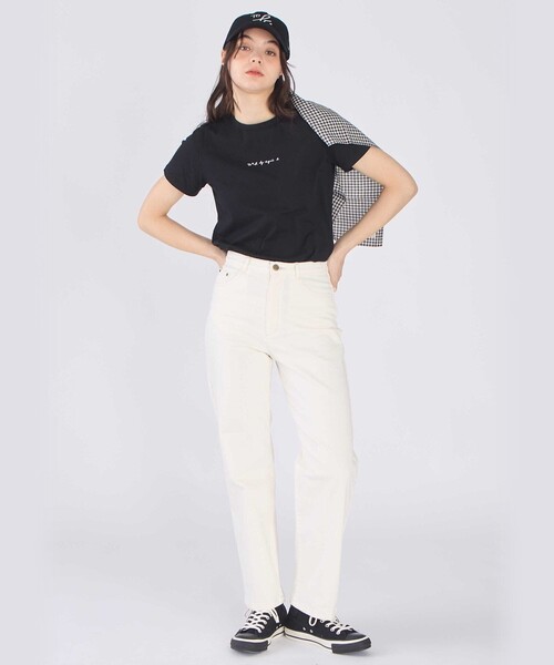 To b. by agnes b.(トゥービーバイアニエスベー)の「ホワイトデニムストレートパンツ(その他パンツ・レディース・ホワイト・40/38/36)」の3枚目の写真