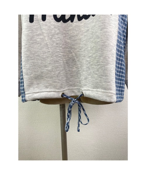 Rydia（リディア）の「異素材切り替えプルオーバー（Tシャツ/カットソー・レディース・ブラック/アイボリー/トップグレー・M）」の22枚目の写真