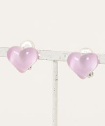 apres les cours（アプレレクール）の「クリアハートイヤリング（イヤリング）」