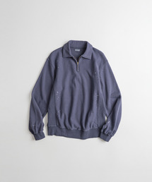 BEHEAVYER（ビヘイビアー）の「DISTRESSED QUARTER ZIP SWEAT purple navy（スウェット）」
