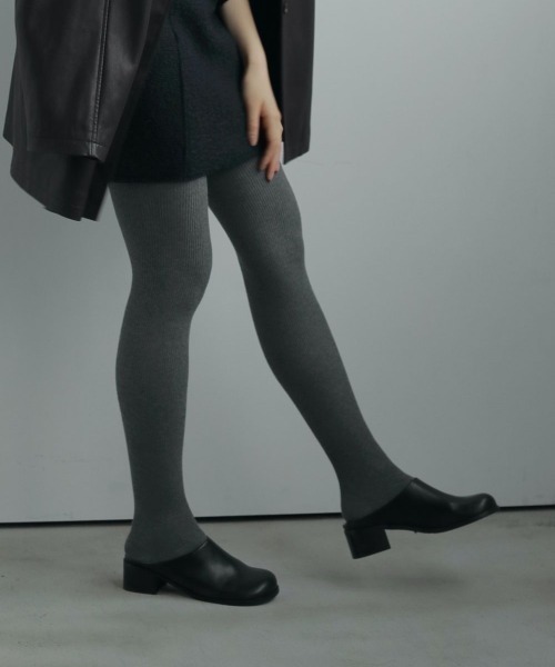 anuke(アンヌーク)の「anuke Ecoleather Heel Slip-ons エコレザーヒールスリッポン/62521021(スリッポン・レディース・ブラック・36/37/38)」の7枚目の写真