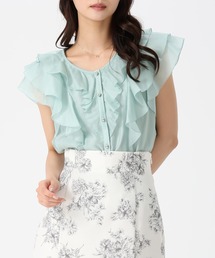 MISCH MASCH | 2026春夏新作 シアーレースラッフルフリルブラウス(シャツ/ブラウス)