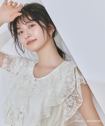 MISCH MASCH | 2026春夏新作 シアーレースラッフルフリルブラウス(シャツ/ブラウス)