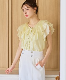 MISCH MASCH（ミッシュマッシュ）の「2026春夏新作 シアーレースラッフルフリルブラウス（シャツ/ブラウス）」