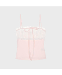 Chiffon Ribbon Sleeveless (Light Pink)