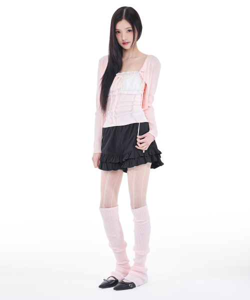 ALKI ALKA(アルキアルカ)の「Chiffon Ribbon Sleeveless (Light Pink)(Tシャツ/カットソー・レディース・ライトピンク・FREE)」の3枚目の写真
