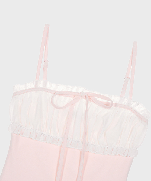 ALKI ALKA(アルキアルカ)の「Chiffon Ribbon Sleeveless (Light Pink)(Tシャツ/カットソー・レディース・ライトピンク・FREE)」の6枚目の写真