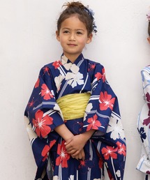 ALICE MAGIC（アリスマジック）の「浴衣 キッズ 2点セット 女の子 和柄 兵児帯（浴衣）」