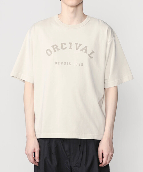 ORCIVAL（オーシバル）の「ORCIVAL | ジャージーニット プリントTシャツ MEN（Tシャツ/カットソー・メンズ・チャコール/グレイッシュベージュ/ネイビー・5/4）」の12枚目の写真