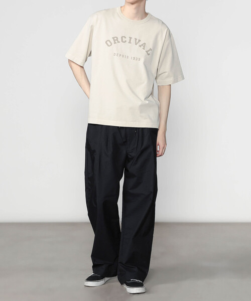 ORCIVAL（オーシバル）の「ORCIVAL | ジャージーニット プリントTシャツ MEN（Tシャツ/カットソー・メンズ・チャコール/グレイッシュベージュ/ネイビー・5/4）」の15枚目の写真