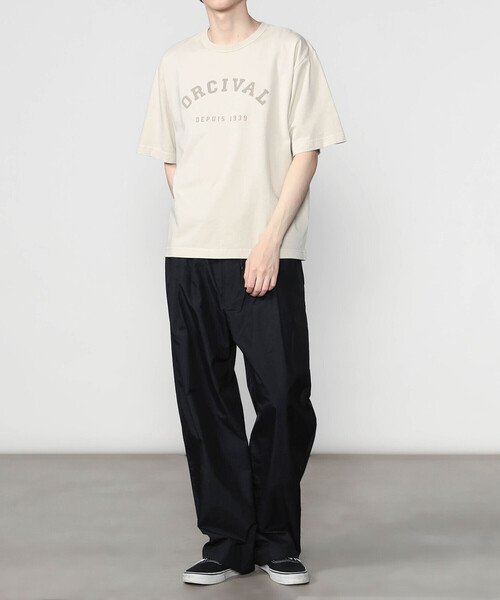 ORCIVAL（オーシバル）の「ORCIVAL | ジャージーニット プリントTシャツ MEN（Tシャツ/カットソー・メンズ・チャコール/グレイッシュベージュ/ネイビー・5/4）」の16枚目の写真