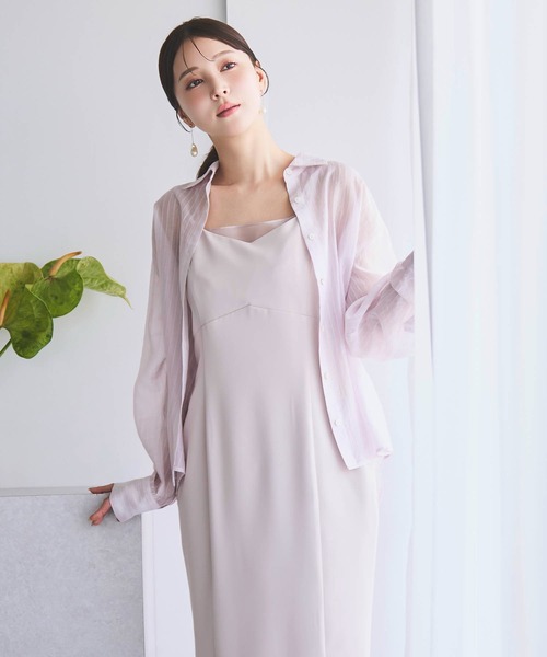 NOELA(ノエラ)の「シアーレイヤーキャミワンピース(ワンピース・レディース・ベージュ/オフホワイト・S/M)」の18枚目の写真