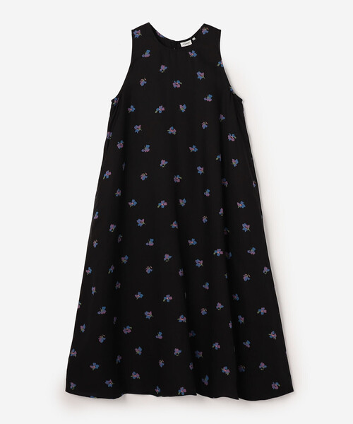 LE GLAZIK（ルグラジック）の「LE GLAZIK | ツイルプリント ノースリーブワンピース WOMEN（ワンピース・レディース・ブラック/ネイビー・36）」の15枚目の写真