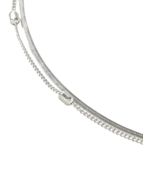 Green　Parks（グリーンパークス）の「【ステンレス】スネーク2連ネックレス（ネックレス・レディース・ゴールド/シルバー・FREE）」の7枚目の写真