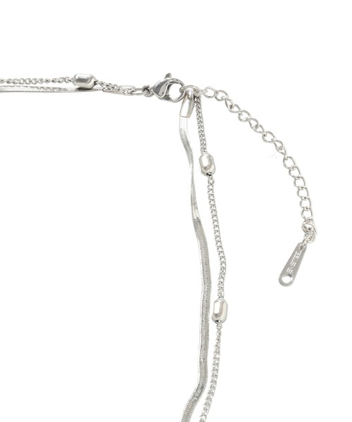 Green　Parks（グリーンパークス）の「【ステンレス】スネーク2連ネックレス（ネックレス・レディース・ゴールド/シルバー・FREE）」の8枚目の写真