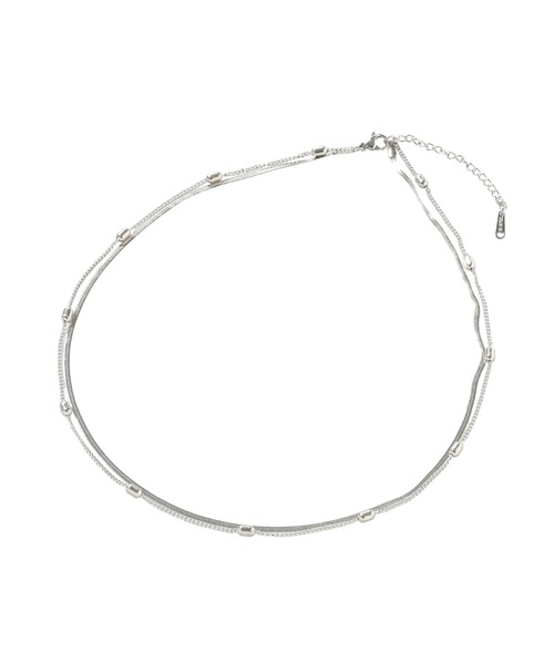 Green　Parks（グリーンパークス）の「【ステンレス】スネーク2連ネックレス（ネックレス・レディース・ゴールド/シルバー・FREE）」の9枚目の写真