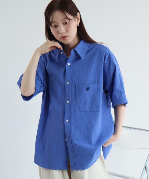 BEVERLY HILLS POLO CLUB(ビバリーヒルズポロクラブ)の「【BEVERLY HILLS POLO CLUB / ビバリーヒルズ ポロクラブ】 ワンポイントポニー刺繍 ハイツイスト 半袖シャツ(シャツ/ブラウス・メンズ・オフホワイト/ブルー/ベージュ系その他/ブルー系その他/ブラック系その他/ベージュ系その他2/スミクロ・M/LL/L)」の17枚目の写真