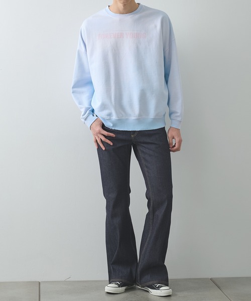 FACCIES(ファチーズ)の「【FACCIES/ファッチーズ】AGINGA FADE SWEAT(SOFT)(スウェット・メンズ・ブラック/ライトブルー/グレー・1/2)」の16枚目の写真